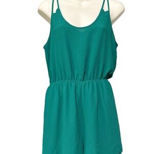 Teal Sleeveless Romper